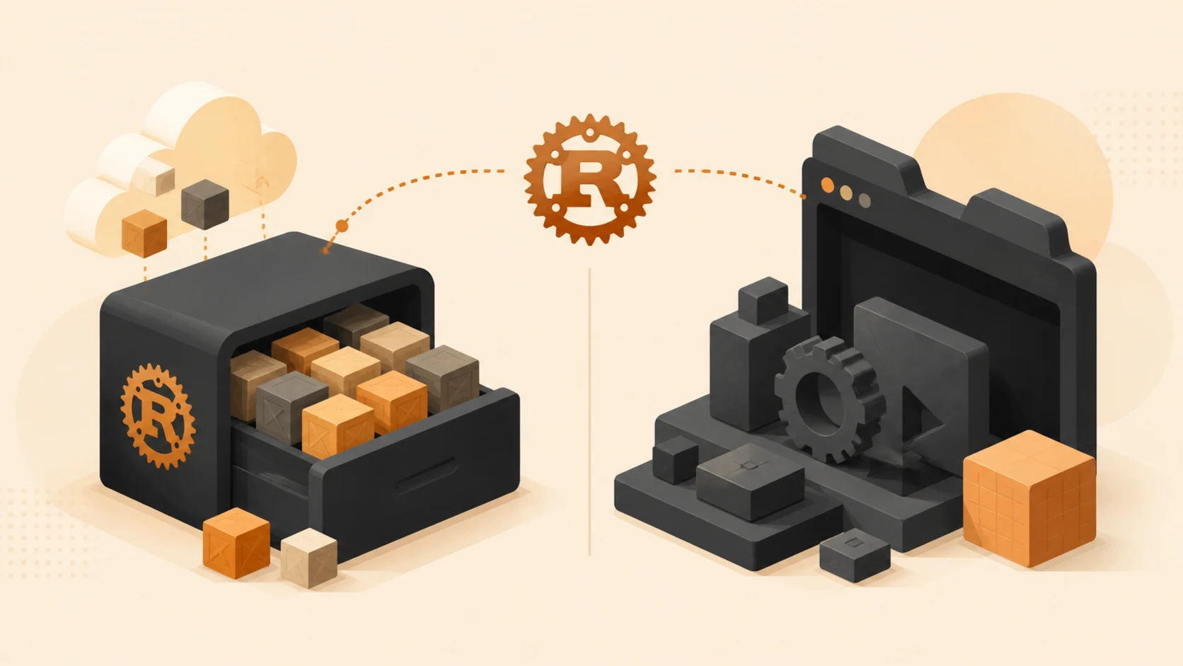 將 Rust 相依套件與專案建置成果分開檢查後再安全清理
